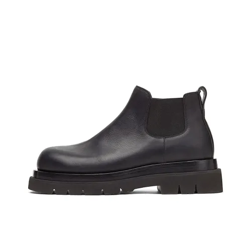 Bottega Veneta Lug Chelsea Ankle Длина (размер в длину) Челси Мужской Черный