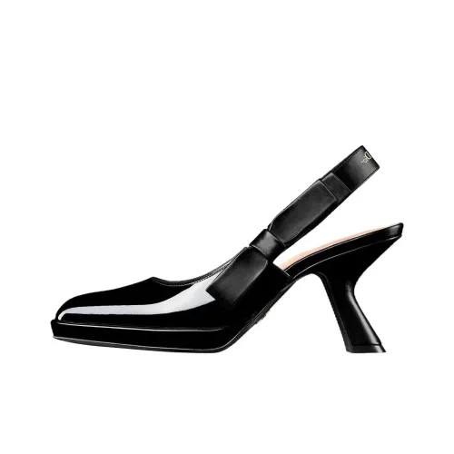 DIOR Сладкий D Escarpin Узкий каблук Высокие каблуки 8 см Женские Черный