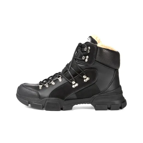 GUCCI Flashtrek Короткий MID Голень Аутдор Мужской Черный