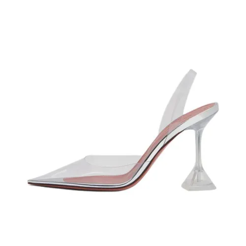 AMINA MUADDI HOLLI Туфли на высоком каблуке 9,5 см Женские Серебряные