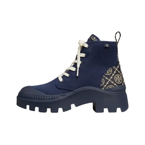 Tory Burch T Monogram Ботильоны 5 см Женские Темно-синий