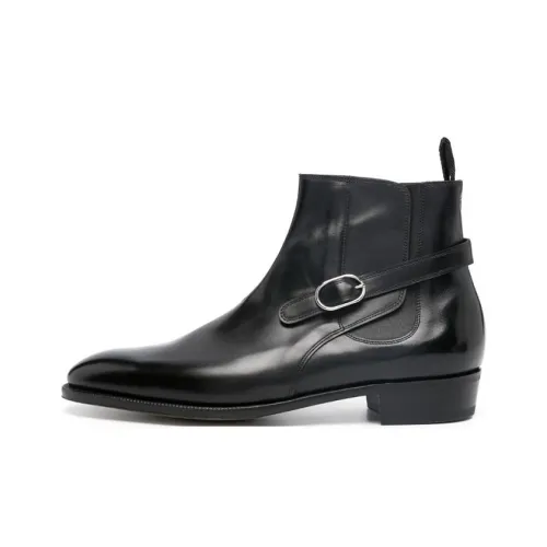 JOHN LOBB Короткий Челси Мужской Черный