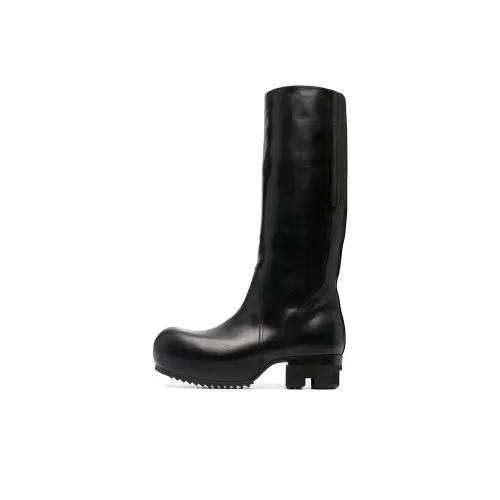 RICK OWENS совместный бренд RO Высокие сапоги до колена Мужские Черные