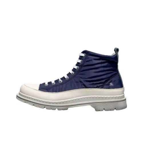 Art Birmingham Короткий Мартин Boot 4CM Унисекс Морской синий