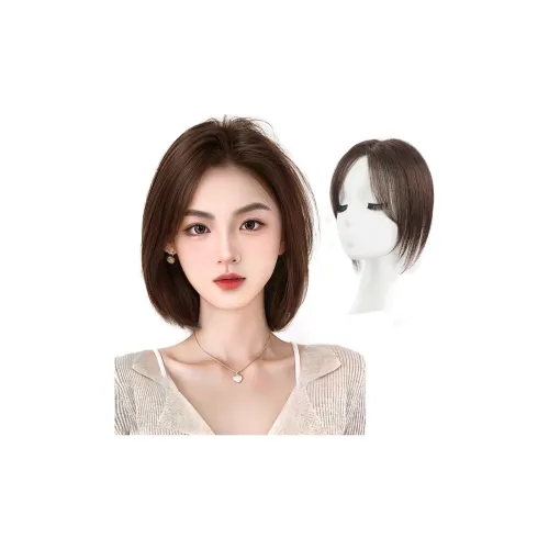 YUNQING CENTER Часть Bangs Волосы Расширение Ленты Мокко 25CM