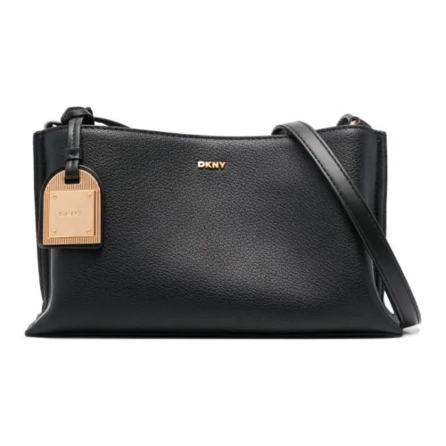 DKNY Телячья кожа Сумка через плечо Женская Черная