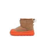 Замша апельсинового цвета (без молнии), с флисовой подкладкой