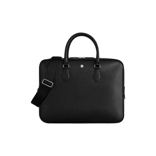 MONTBLANC Корова Кожа Доска для ноутбука Сумка через плечо Сумка среднего размера Мужская Черная