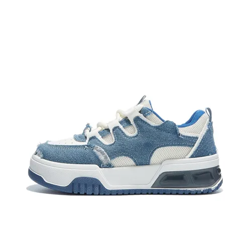 Medd Скейтборд Кроссовки Женские Светло-Синий Белый