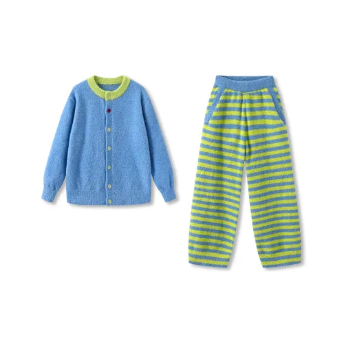 WANANNI Пижамный комплект женский синий зеленый