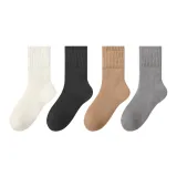 4-Пачка [Белый + Темно-серый + Хаки + Светло-серый]