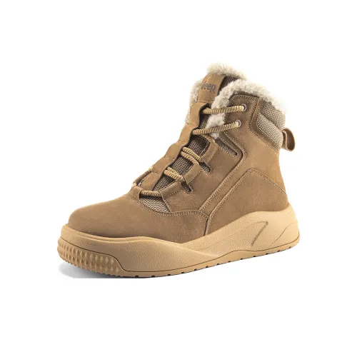 Jeep Сноубутсы Обертывающие Износостойкие и Противоскользящие Высокие Повседневные Мужские Кроссовки