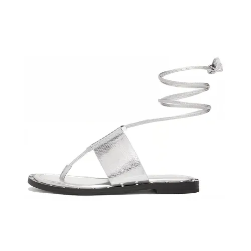 MICHAEL KORS Шлепанцы Женские Серебряные