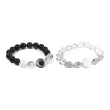 Новый браслет с бусинами Moon [1 пара]