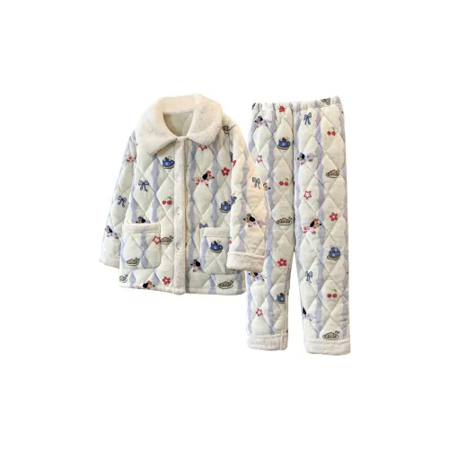 OEING Пижамный комплект женский мультяшный с щенком