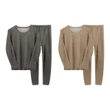 Мужской комплект из 2 предметов (серый + хаки)