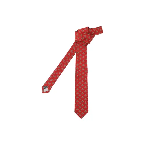 Vivienne Westwood Шелковые галстуки Мужской Бордовый