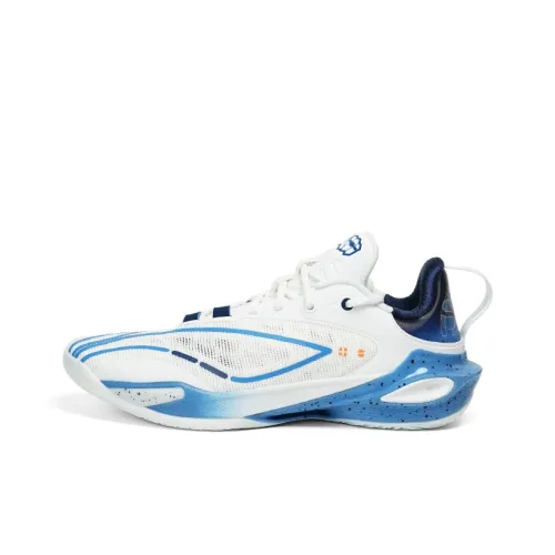 Лайнер Flash Strike 11 Low Топ Баскетбольные Кроссовки Мужские Белый Синий Цвет Версия PE