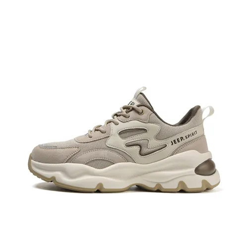 JEEP SPIRIT Износостойкий Дышащий Легкий Увеличивающий Высоту Низкий Топ Повседневная Обувь Мужская Светлый Песочный