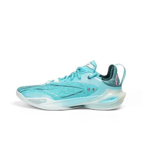 LINING Flash Strike 11 Баскетбольные кроссовки Низкий топ Синий Мужской