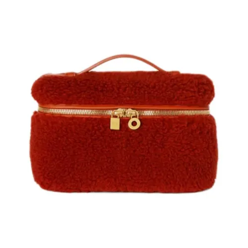 Loro Piana ExtraPocket Хлопок Через плечо Сумка Детская Темно-красная