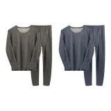 Мужской комплект из 2 предметов (серый + синий)