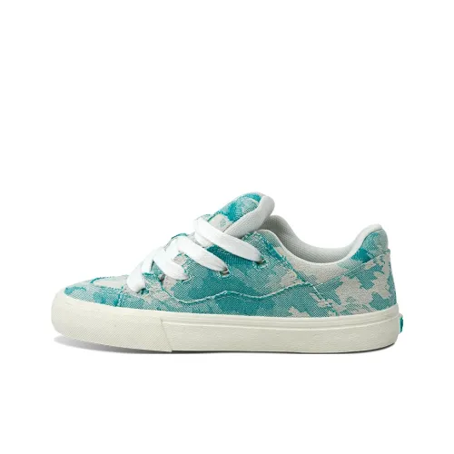 REVENFEXSPOTM x BURNING FLAME Противоскользящие и Износостойкие Покрытие Низкие Кеды Унисекс Бежево-зеленый