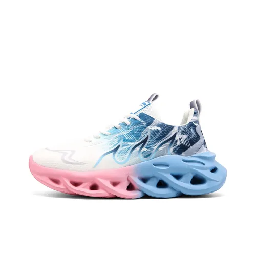 Meiretu Амортизация противоскользящий ударопрочный низкий топ кэжуал мужской розовый синий