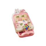 [Батарея Версия] Розовый Кролик Бусина Стиральная машина (с 30 бусинами)