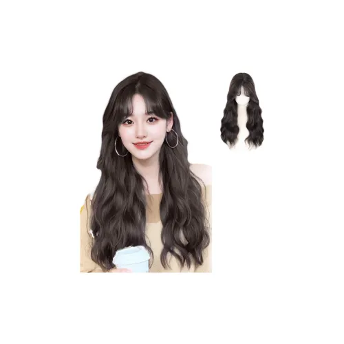 UMIFFA EFFORTLESS Волной Узор Рюш Парики Темный Чай Холодный Коричневый