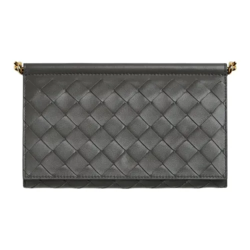 Bottega Veneta Solstice Телячья кожа Кошелек Большой Женские Серый