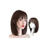 Полные человеческие волосы - 35 см - [Мокко] - Ручная плетеная шовная