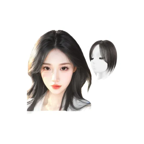 WANWANFENG Французский Liu Hai Расширение для волос Стрипы Естественный Мокко