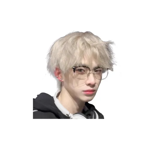 UMIFFA Differential Cracked Plate Мужской Парик Белое Золото