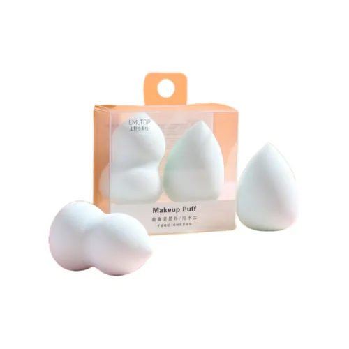 LMLTOP 2 шт В комплекте с коробкой Большой Puff Non Cakey Горлянка Капля воды Макияж Губка Макияж Губка Базовый слой