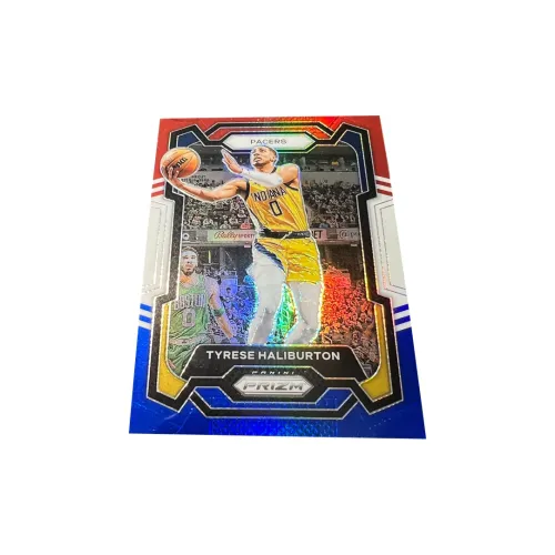 PANINI Pacers Tyrese Haliburton Haliburton High END Трехцветная голографическая карта Игрокская карта Редкая карта