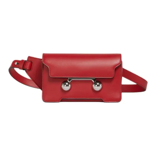 MARNI Trunkaroo Телячья кожа Одно плечо Сумка через плечо Сумка через плечо Sling Унисекс Красный