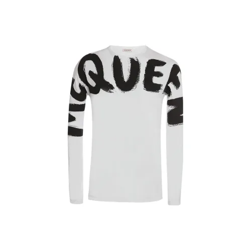 Alexander McQueen Белая Мужская T-Рубашка