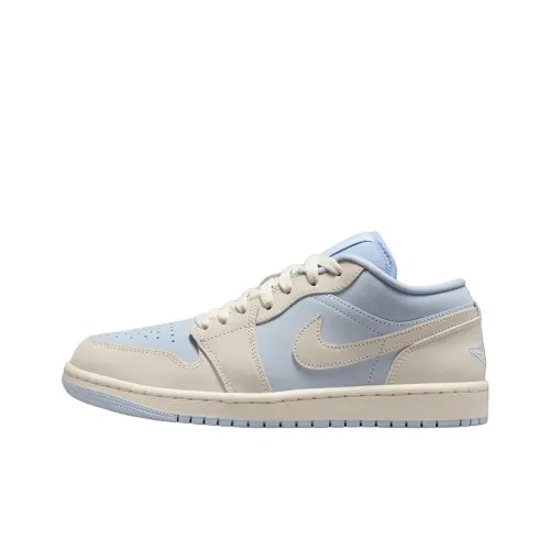 Jordan Air Jordan 1 Винтажные баскетбольные кроссовки Low Топ Синий Женские