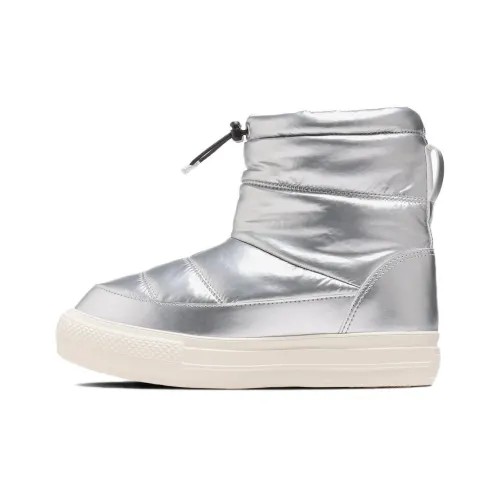 Конверс All Star Light Ботильоны Женские Серебряные