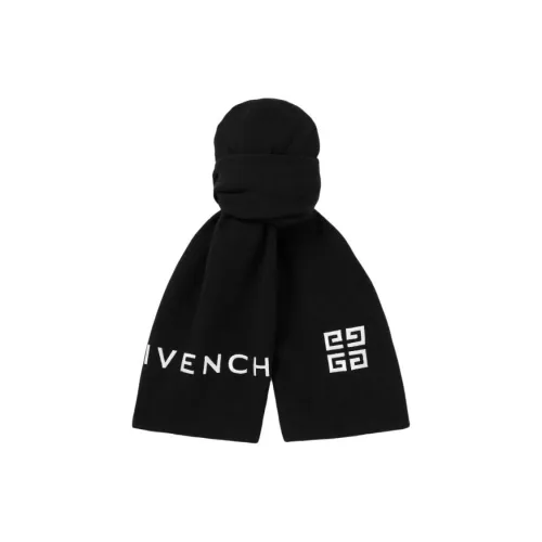 GIVENCHY Шерпа из трикотажа Шарфы Мужской Черный