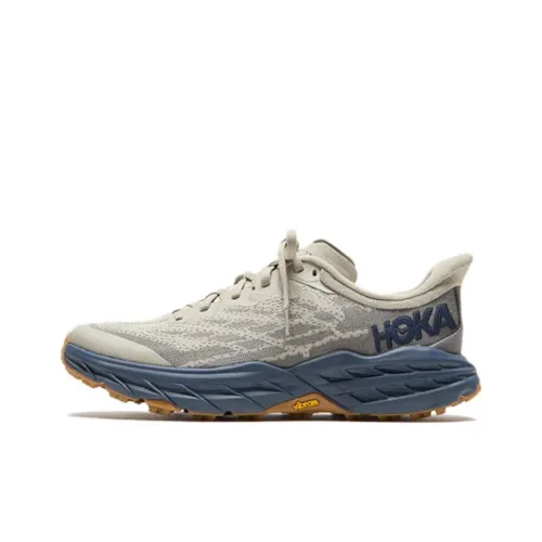 HOKA ONE ONE Speedgoat 5 Беговые кроссовки Низкий топ Коричневый синий Мужской