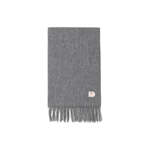 BEAMS Шерсть Альпака Вязаные Шарфы Унисекс Оранжевый Серый