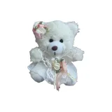 Белый медведь + Белая цветочная юбка