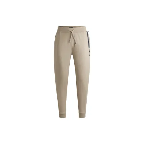 Hugo Boss Светлый Бежевый Мужские Вязаные Спортивные Штаны