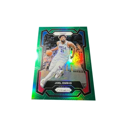 PANINI 76ers Embiid EMPEROR High END Positive Green Refractor Card Star Card Rare Card Спортивные карты 1 шт