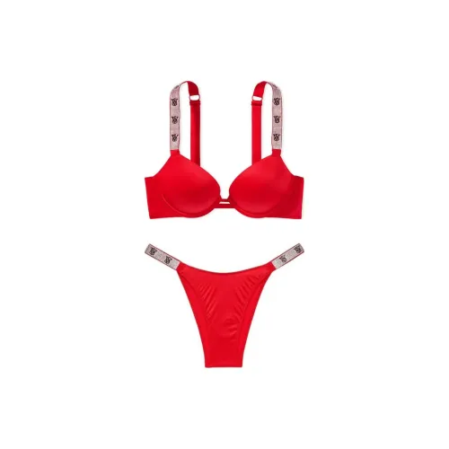 Victoria's Secret Комплект нижнего белья для женщин красный