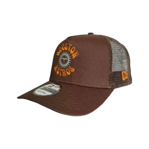 New Era Хлопковые кепки унисекс коричневые