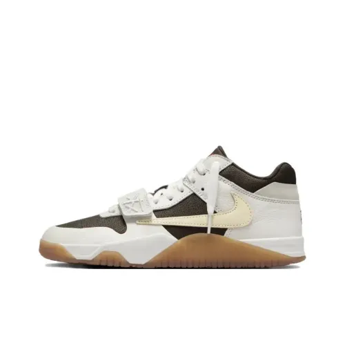 Travis Scott x Jordan Jumpman Джек Low Топ Винтажные баскетбольные кроссовки Унисекс Черный белый