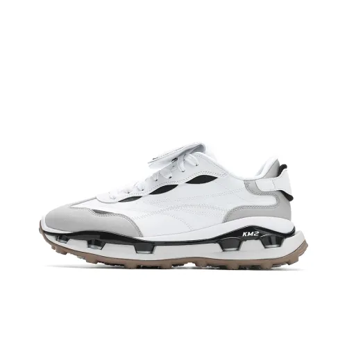 FILA KM2 Low Топ Кэжуал Женский Белый Серый